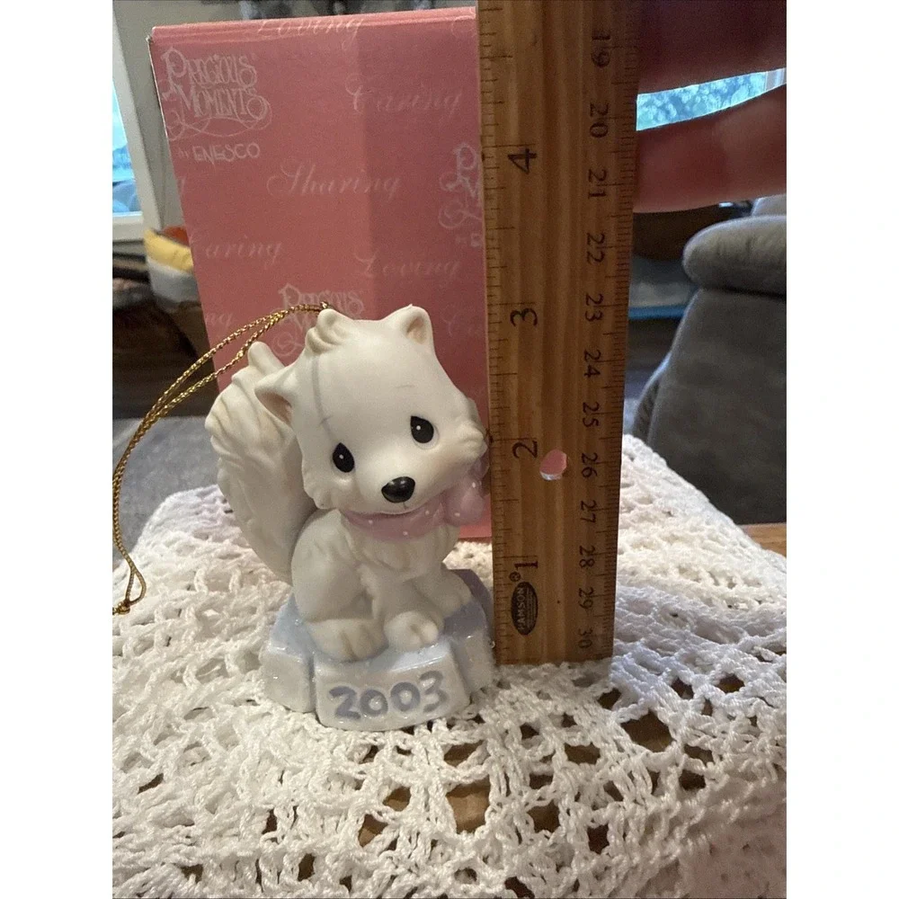 Precious Moments Bright Eyed & Bushy Tailed Animal Hanging Ornament 2003 #112876